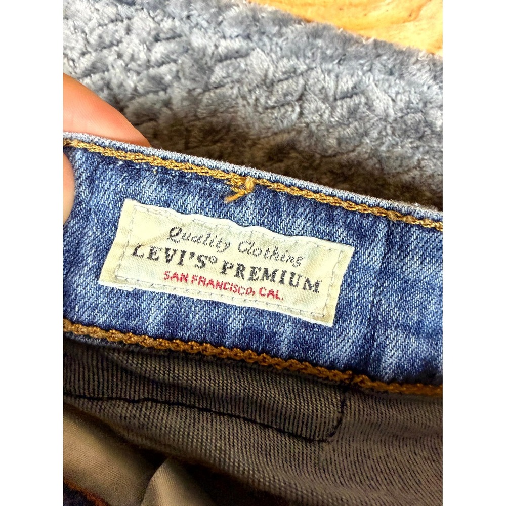 Levi's 721 High Rise Skinny Jeans Womens 28x32 Blue Denim Stretch 18882-0595 - Picture 7 of 12